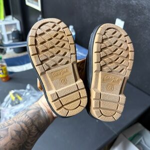 Cat & Jack Brown Kids Lug-Sole Boots